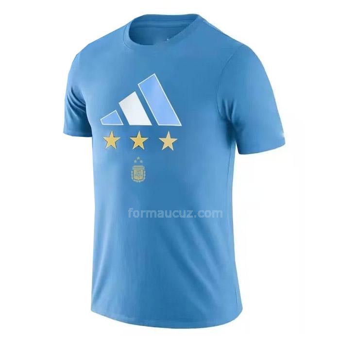 adidas arjantin 2022 3 star mavi t-shirt