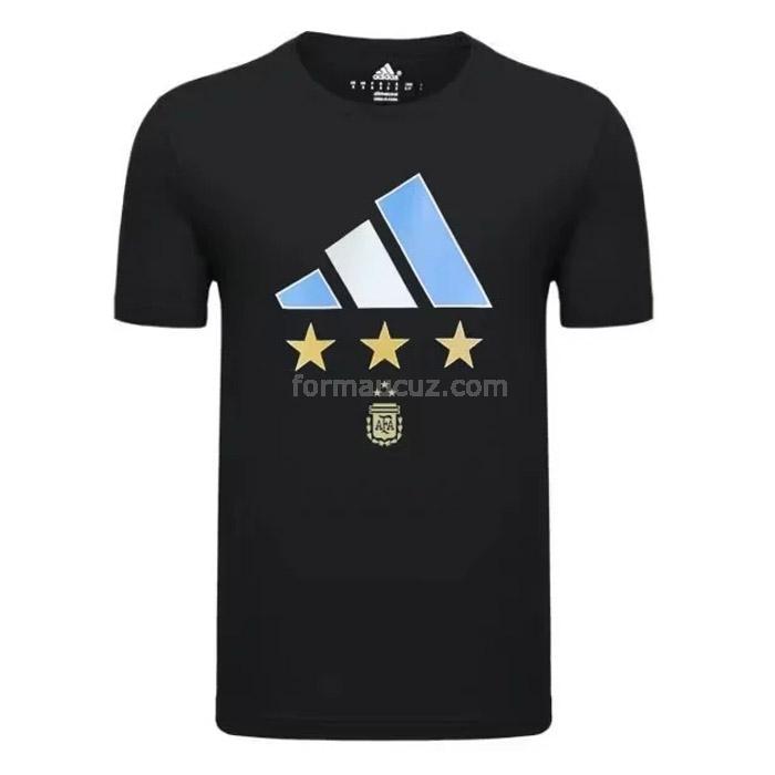 adidas arjantin 2022 3 star siyah t-shirt