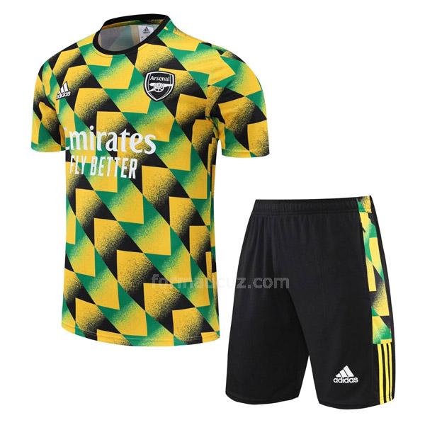 adidas arsenal 2022-23 takım sarı yeşil antrenman formaları