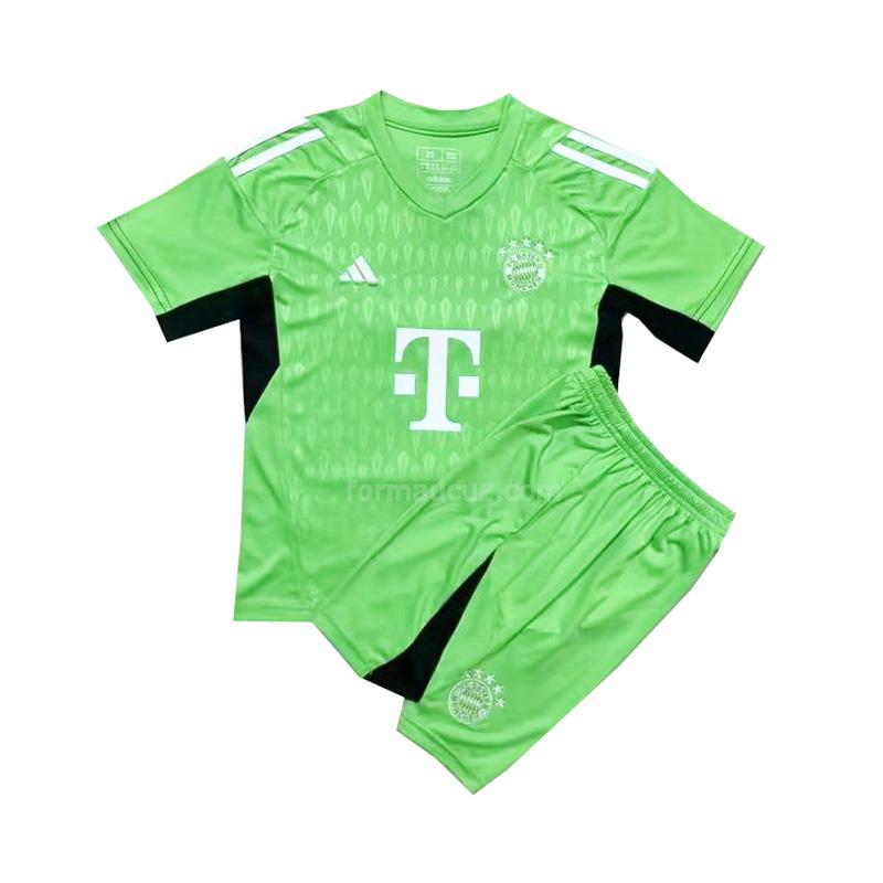 adidas bayern münih 2023-24 Çocuk kaleci yeşil forması