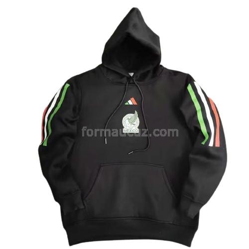 adidas meksika 2022-23 221017a1 siyah kapüşonlu svetşört
