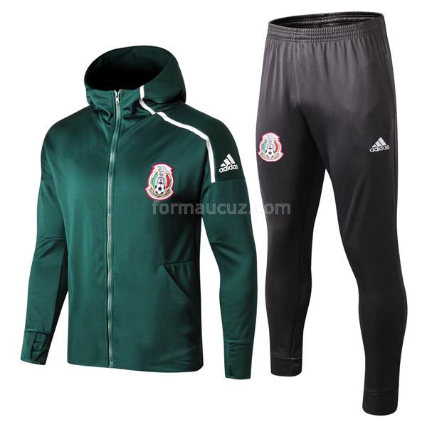 adidas meksika 2022-23 22102a1 yeşil kapüşonlu ceket