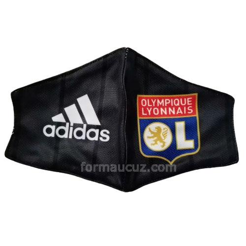 adidas olympique lyonnais 2020-21 siyah amaçlı maske