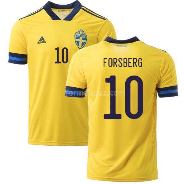 adidas İsveç 2020-2021 forsberg İç saha maç forması