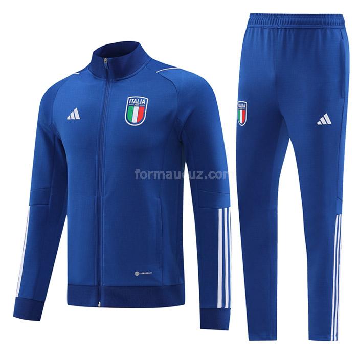 adidas İtalya 2023 mavi ceket