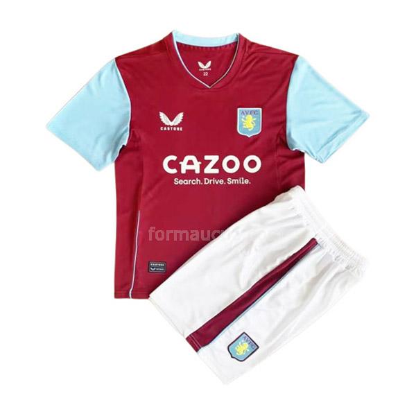 castore aston villa 2022-23 Çocuk İç saha maç forması