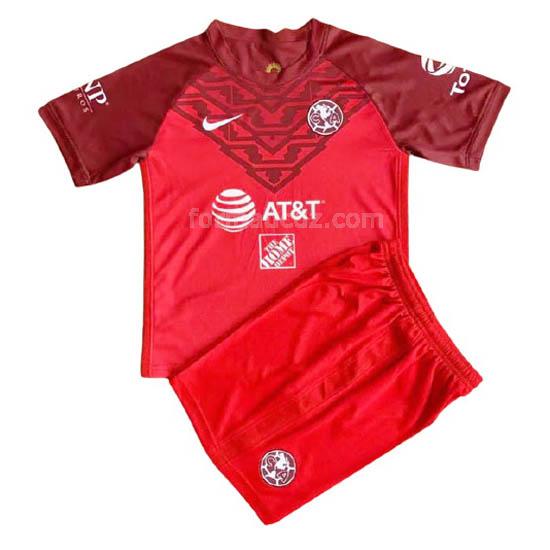 nike club américa 2021-22 Çocuk kaleci kırmızı maç forması