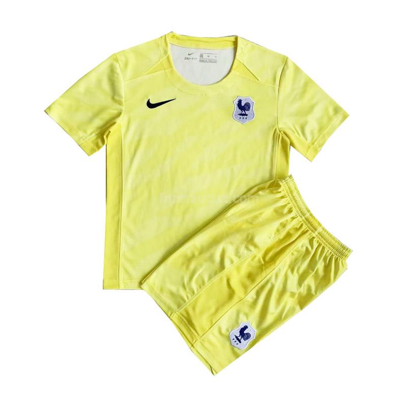 nike fransa 2022-23 Çocuk kaleci sarı forması