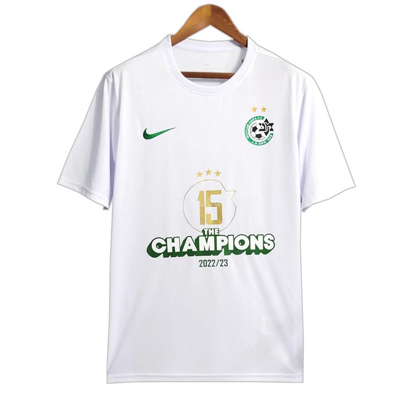 nike maccabi haifa 2023 champions beyaz forması