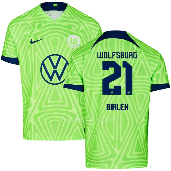nike wolfsburg 2022-23 bialek İç saha forması