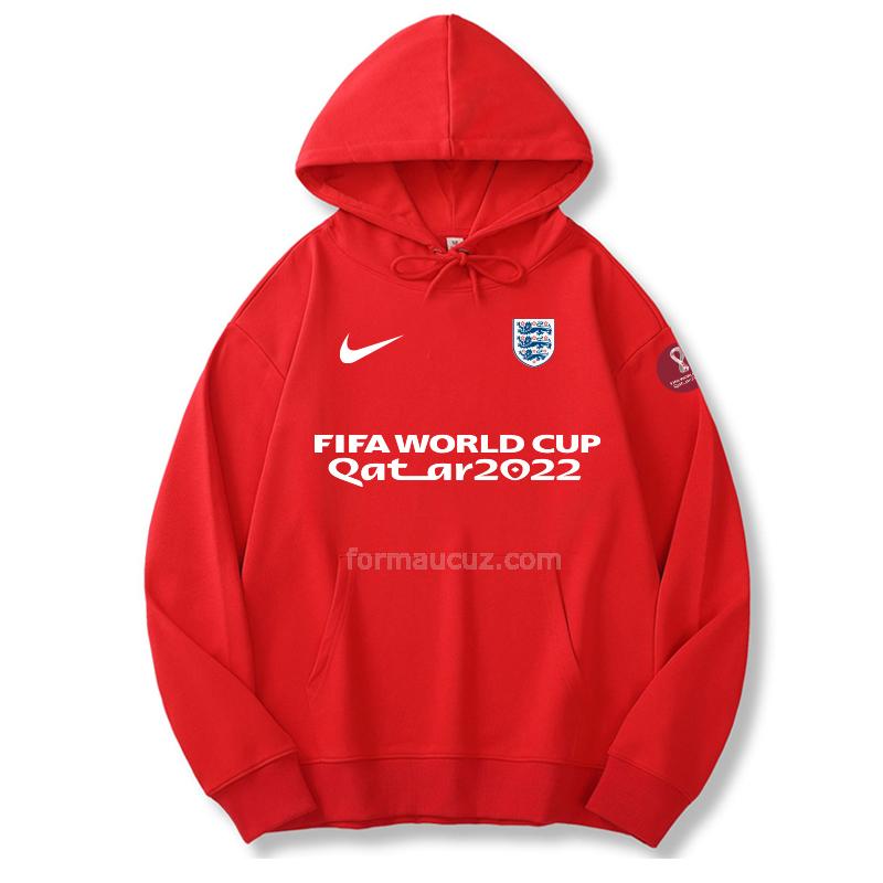 nike İngiltere 2022 dünya kupası 221125a1 kırmızı kapüşonlu svetşört