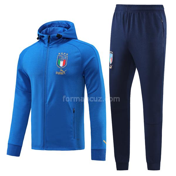 puma İtalya 2022-23 mavi 22813a kapüşonlu ceket