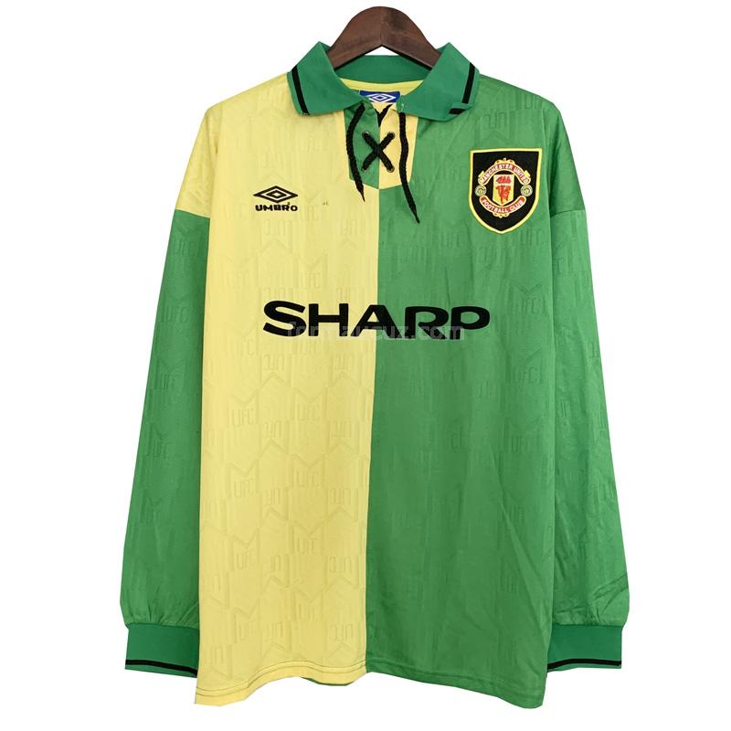 umbro manchester united 1992-94 uzun kollu deplasman retro formaları